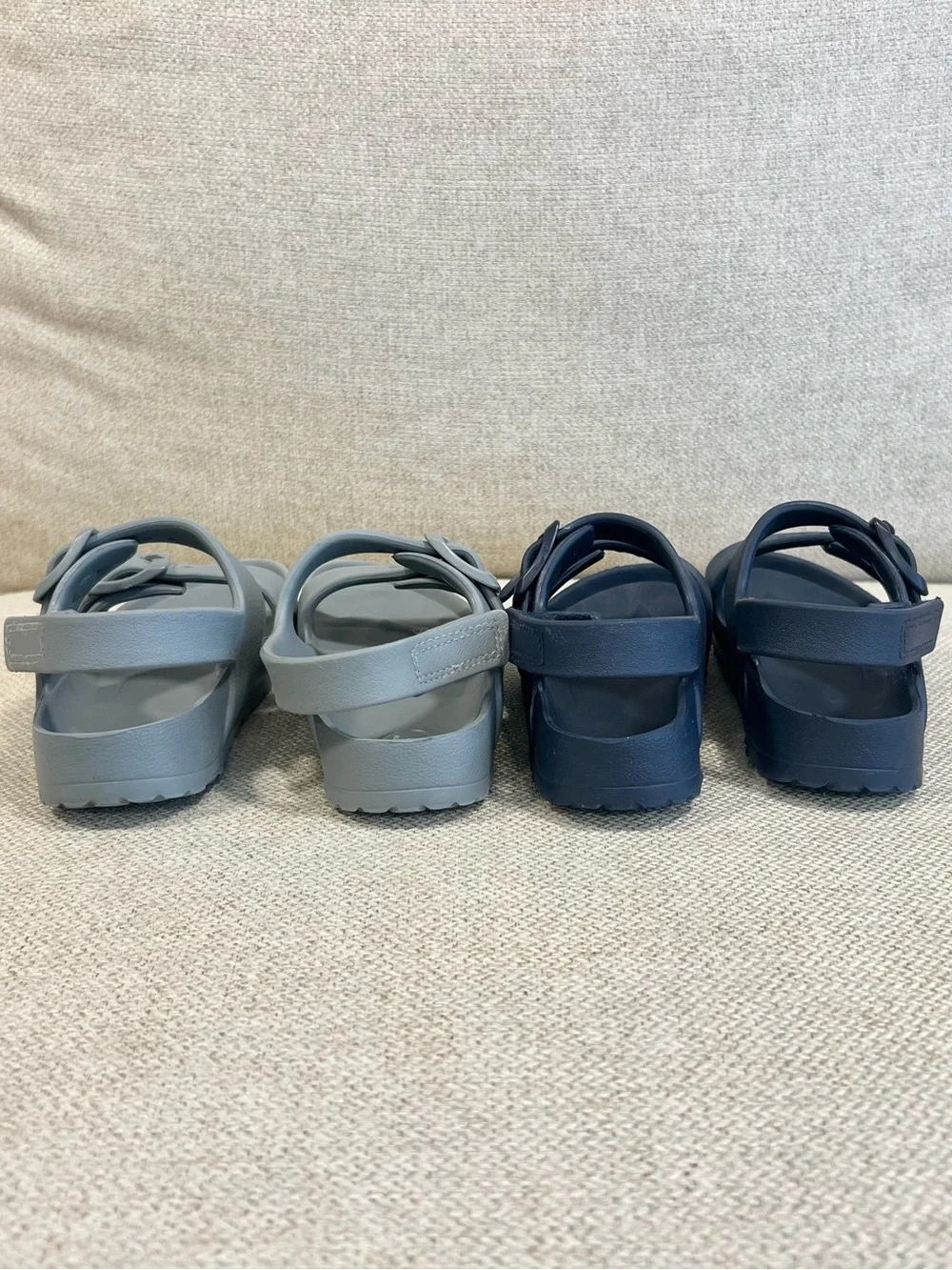 Cat & Jack EVA Footbed Sandals Lot Toddler Size 9 | Gray & Navy | Water-Friendly